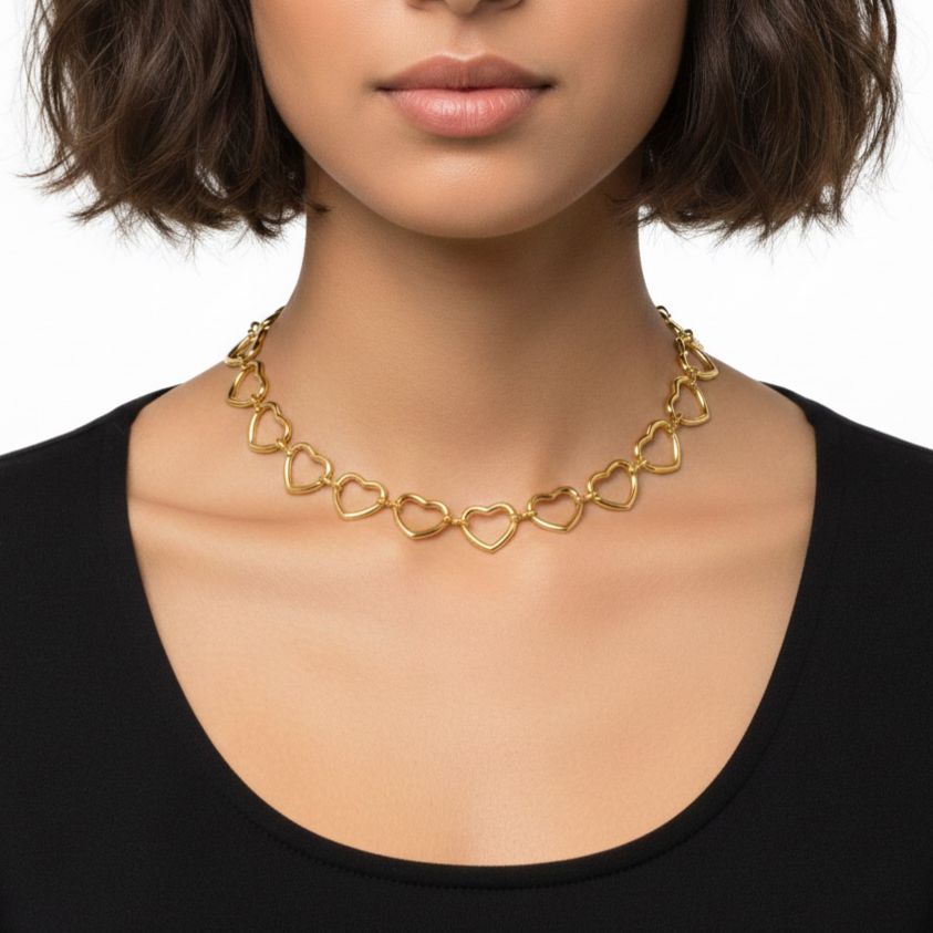 Collana Girocollo Millecuori Oro