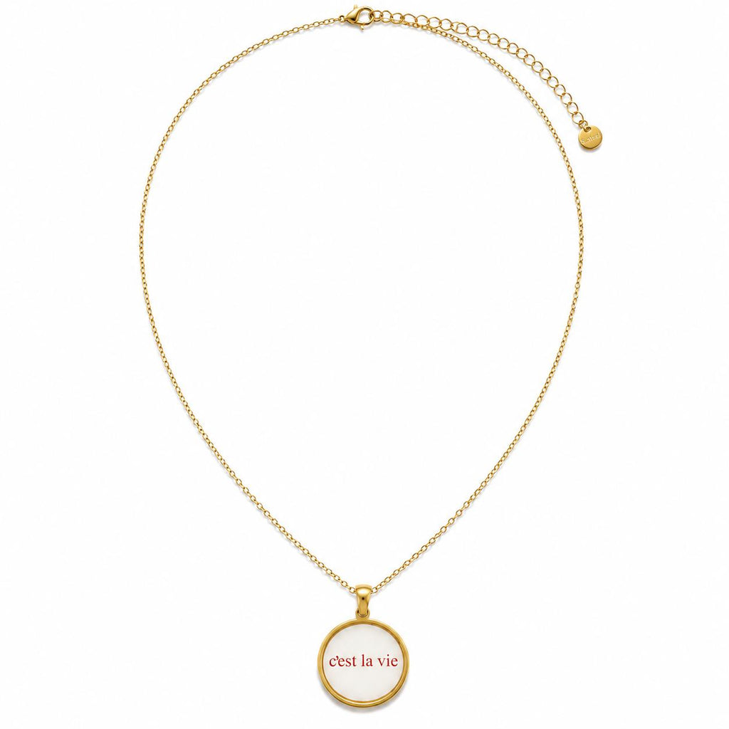 White Heart Necklace