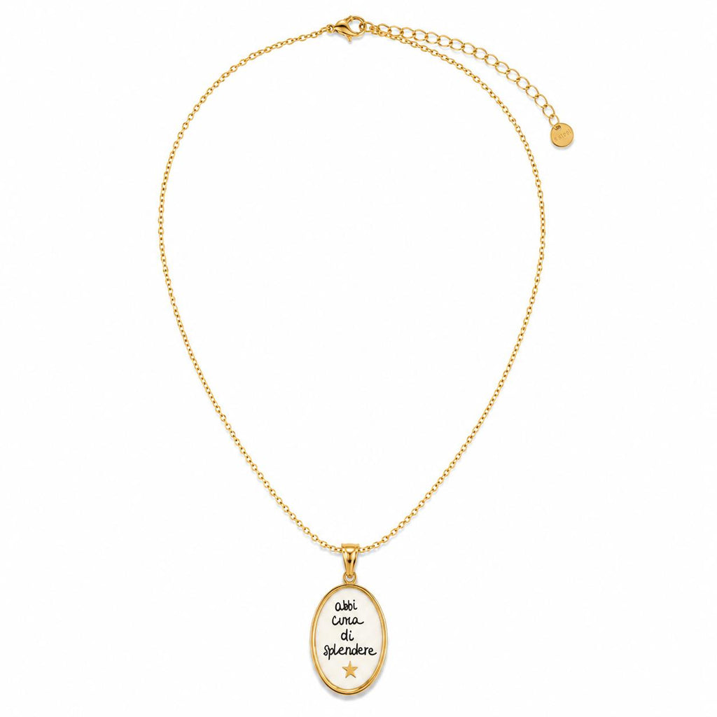 White Heart Necklace