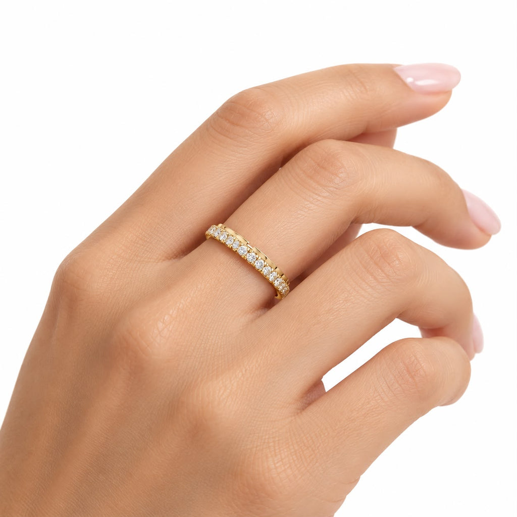Anello Fedina Zirconata