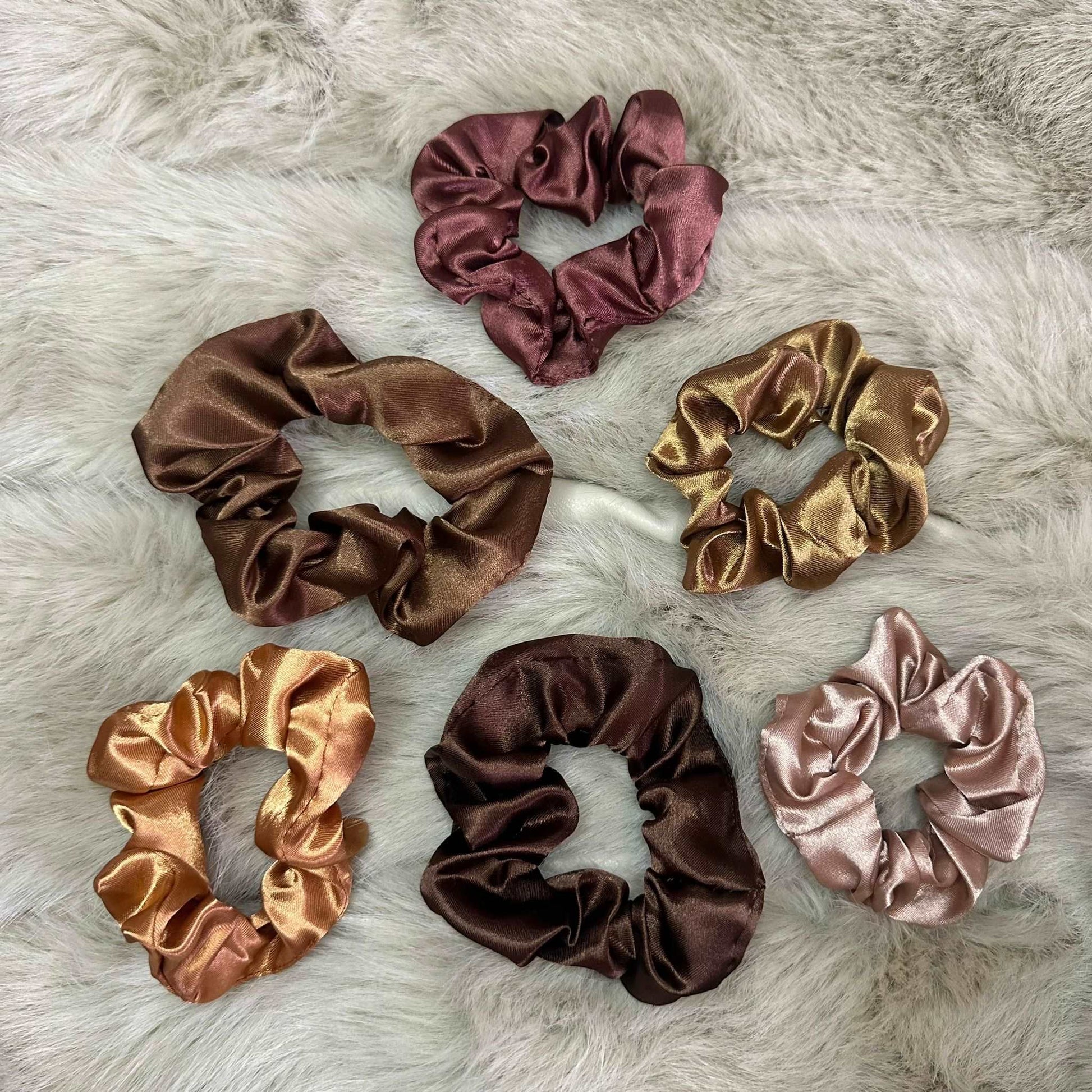 Set Scrunchies Marrone