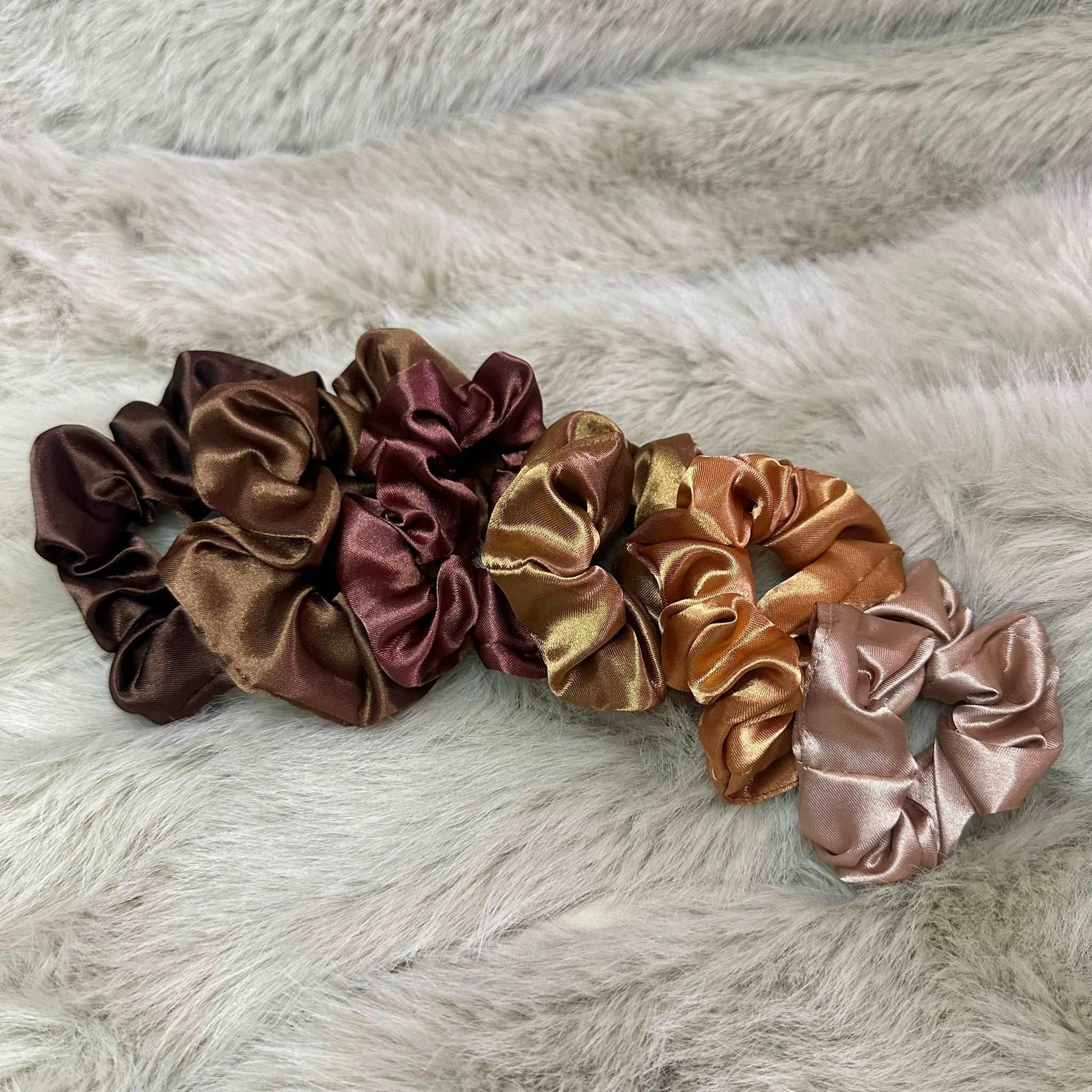 Set Scrunchies Marrone