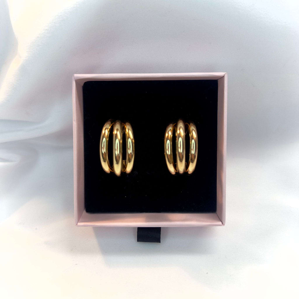 Orecchini Triple oro
