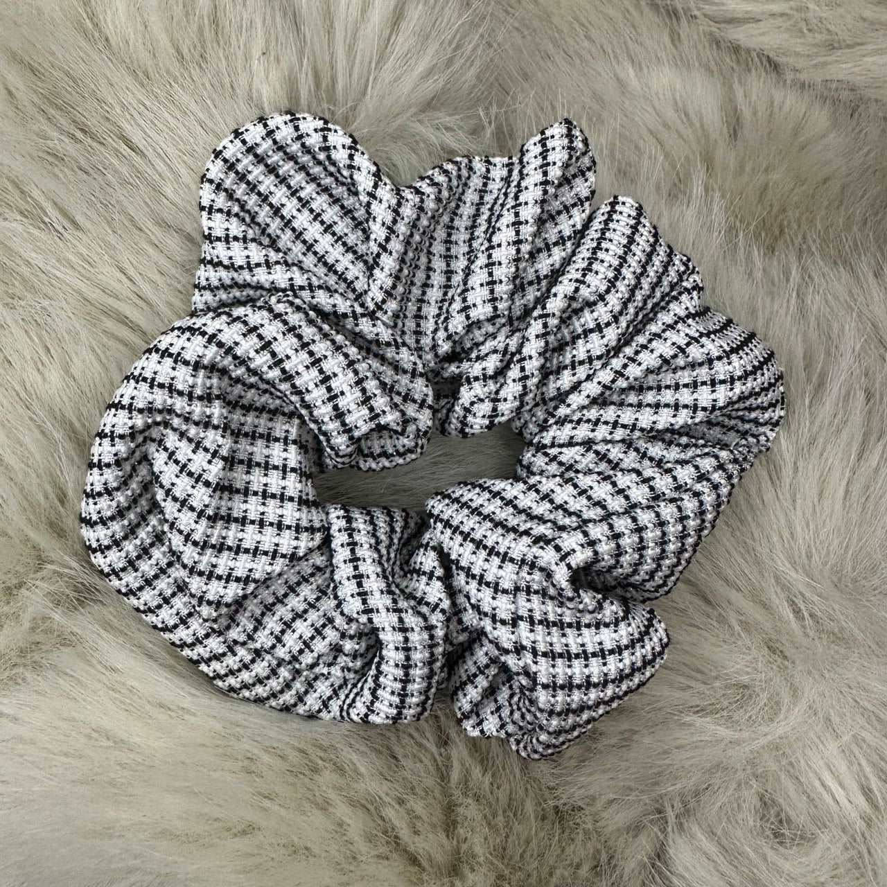 Scrunchie Bianco e nero